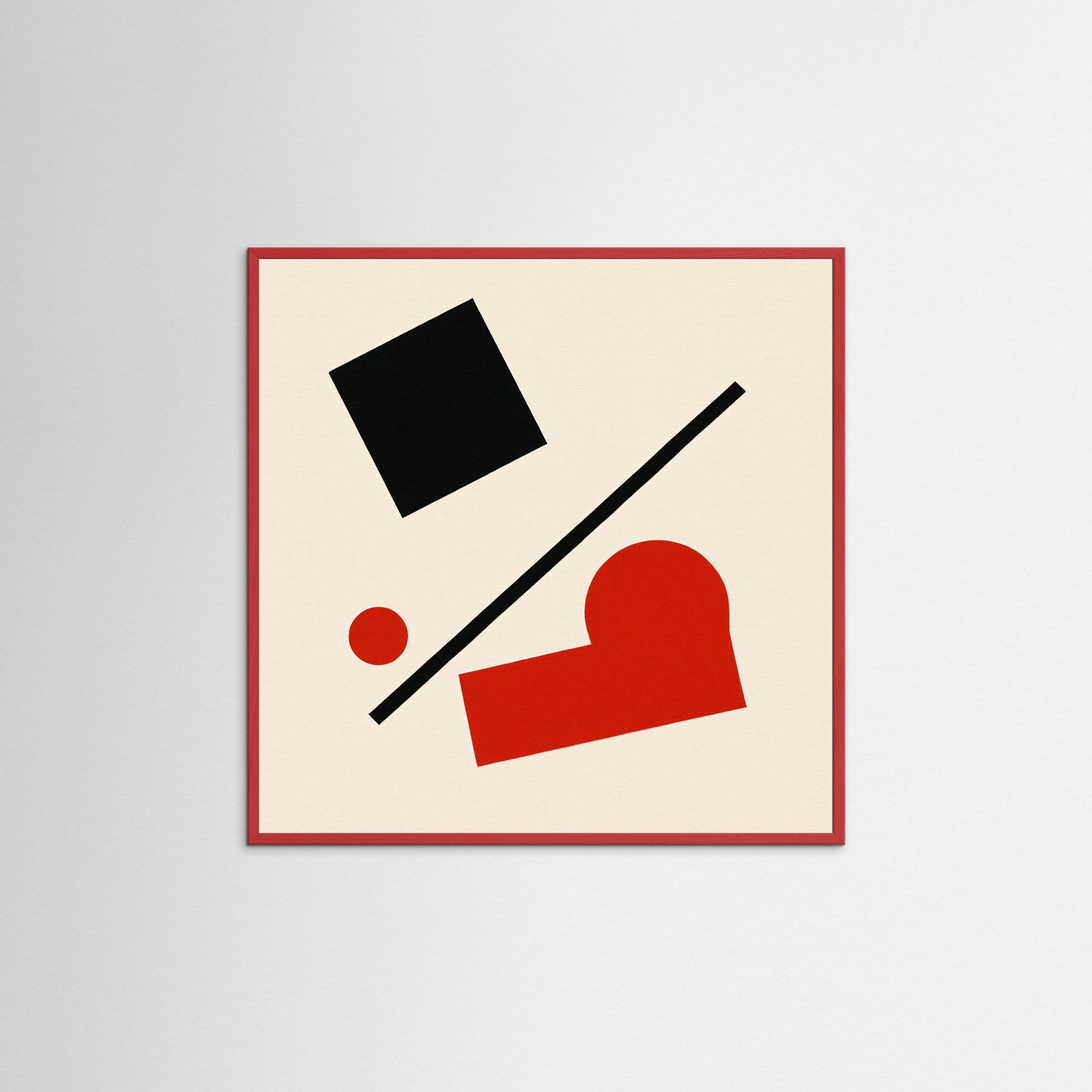 Diagonal Counterpoint - A Malevich inspired minimalistic art print
