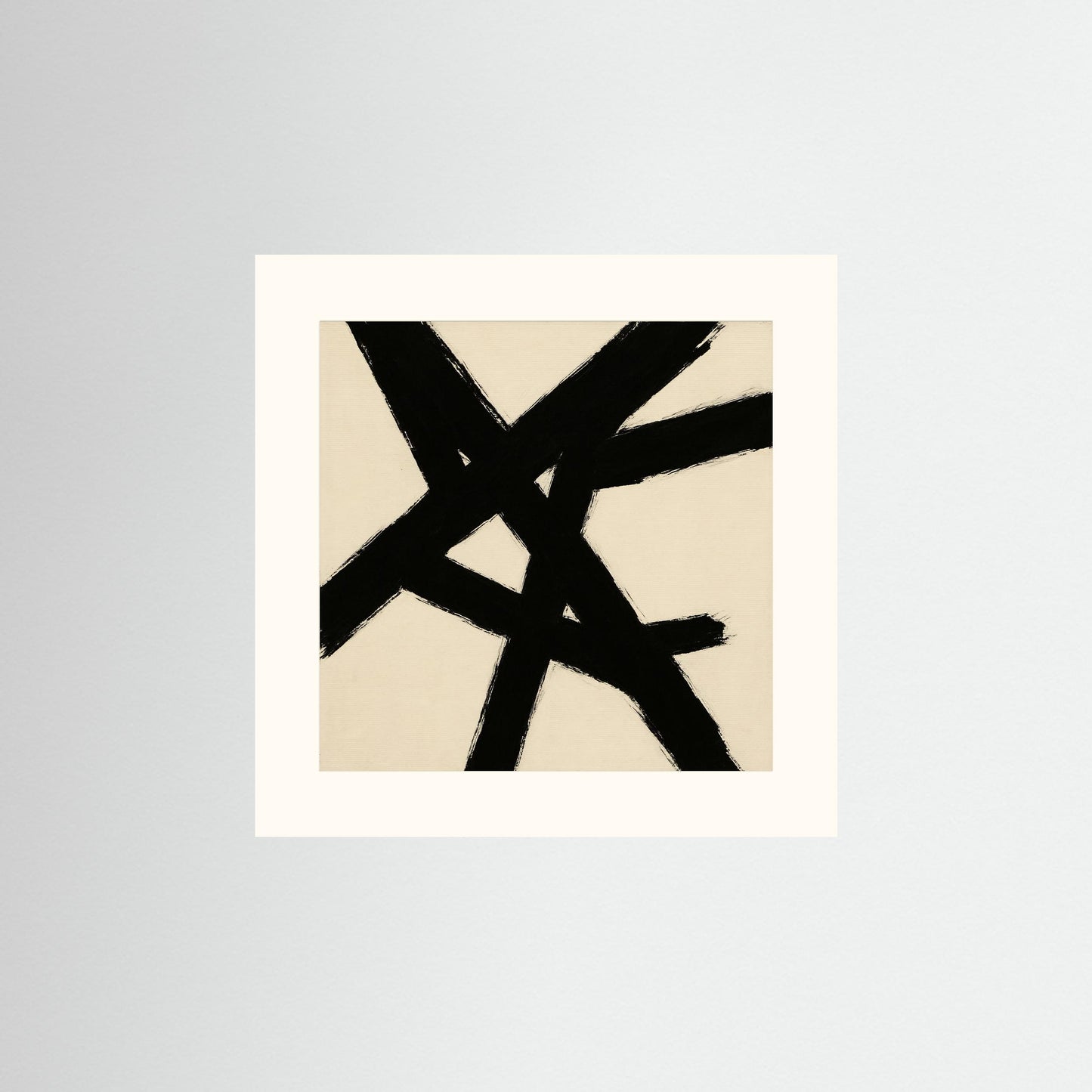 Intersecting Forces - Abstract Expressionism, Minimal Gestural Abstraction Art Print