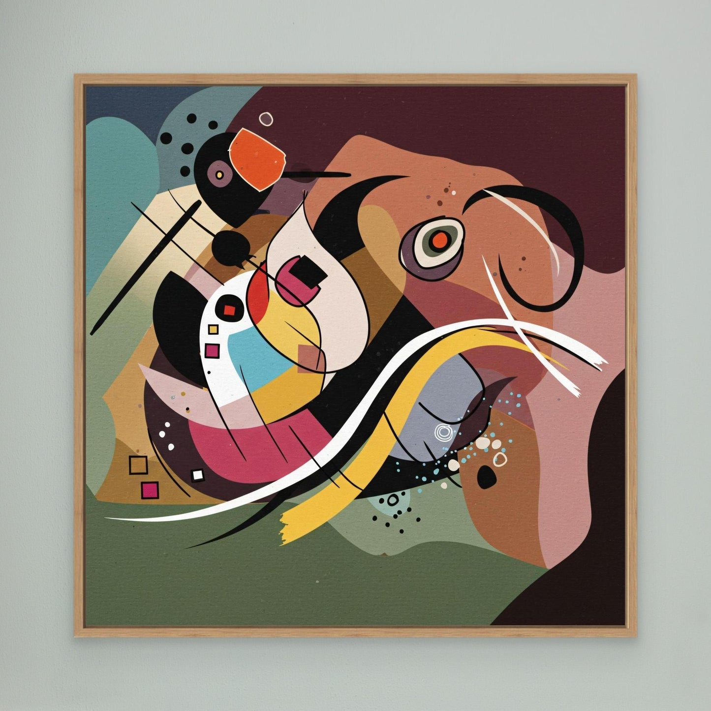 Playful Signals - Geometric Abstraction Mood with Bauhaus Flair