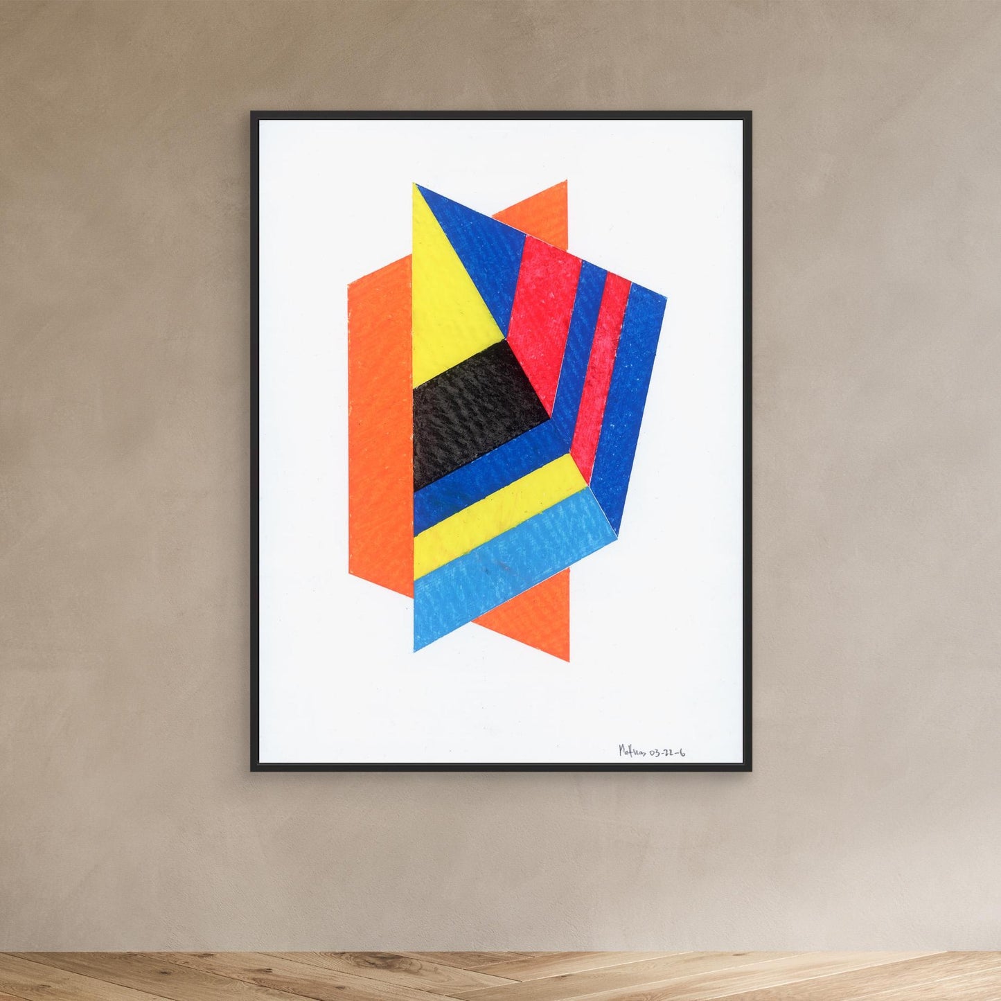 Prism Kite - Bauhaus Geometric Collage Art Print