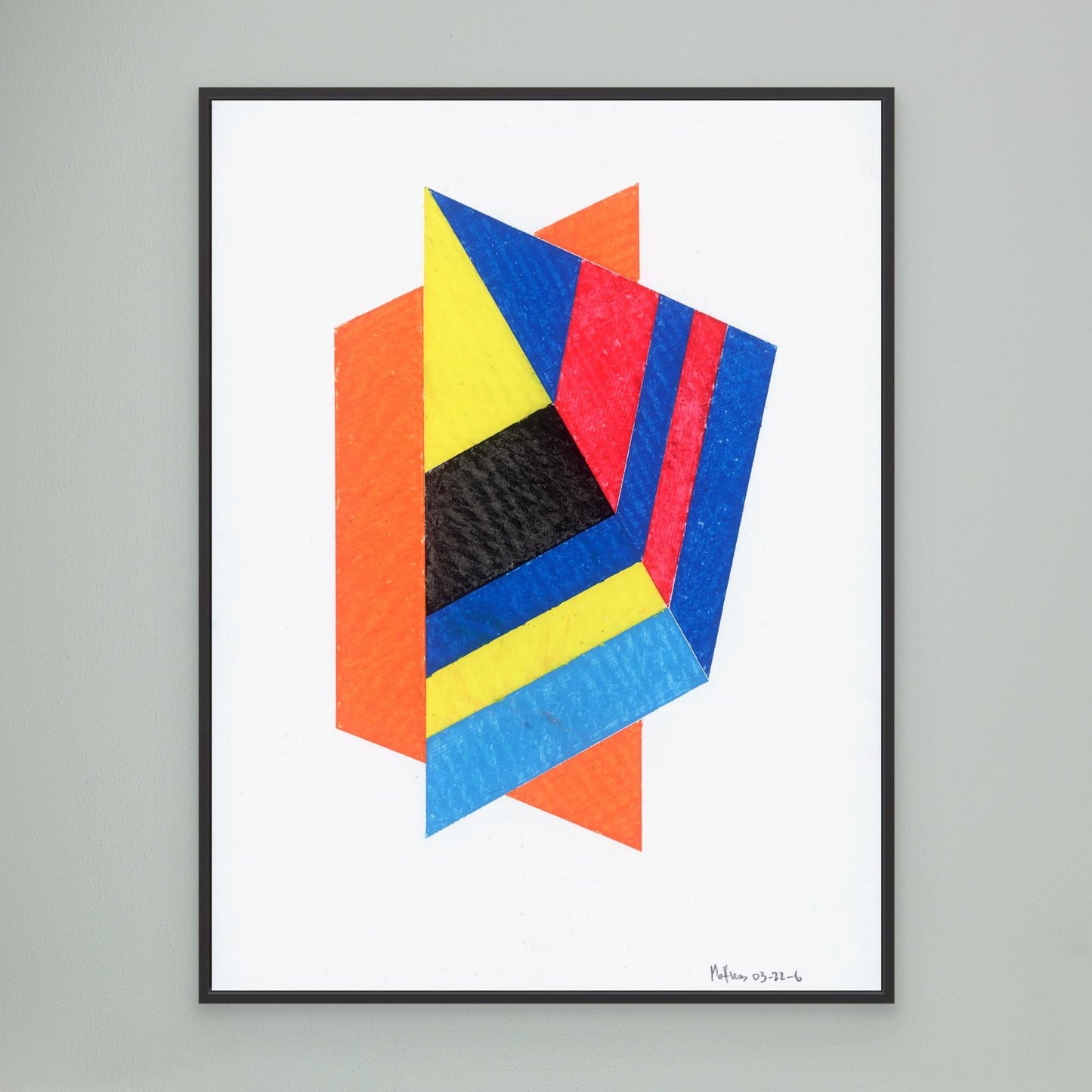 Prism Kite - Bauhaus Geometric Collage Art Print