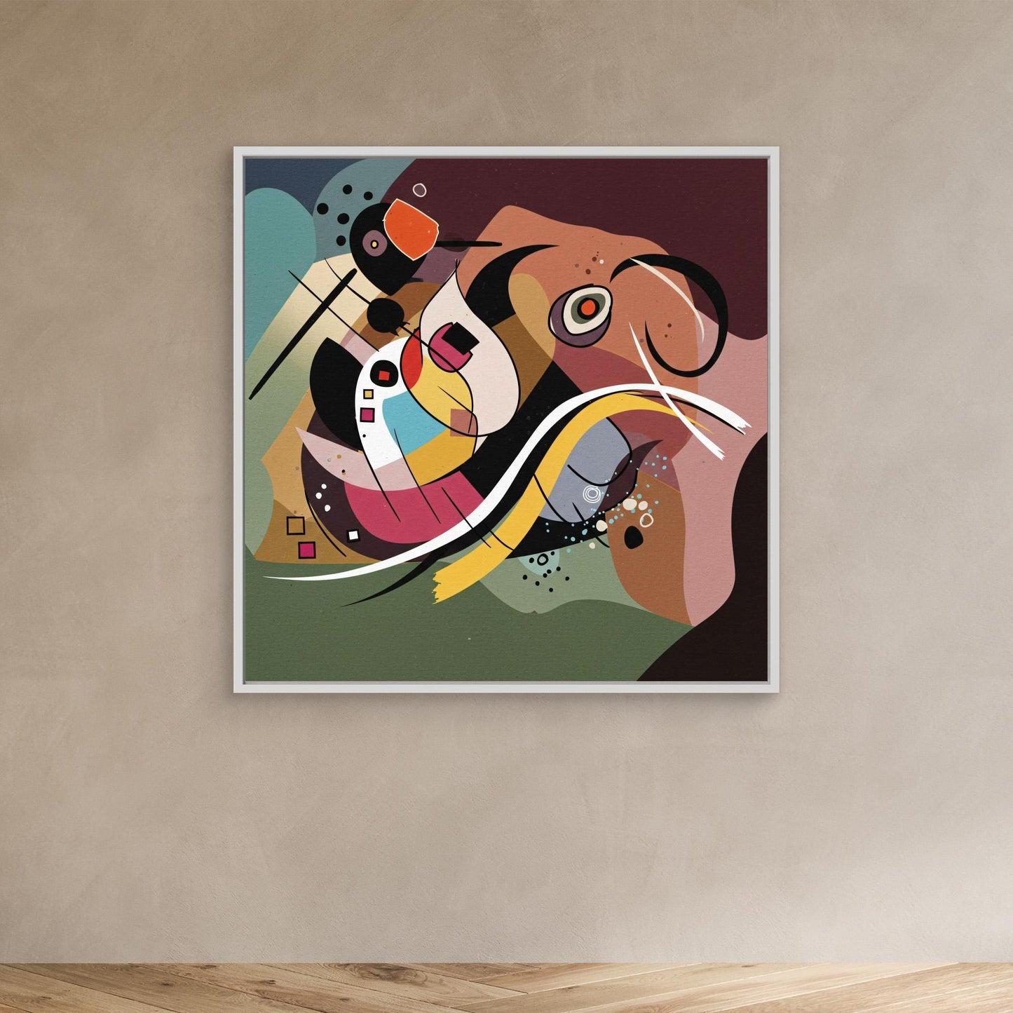 Playful Signals - Geometric Abstraction Mood with Bauhaus Flair