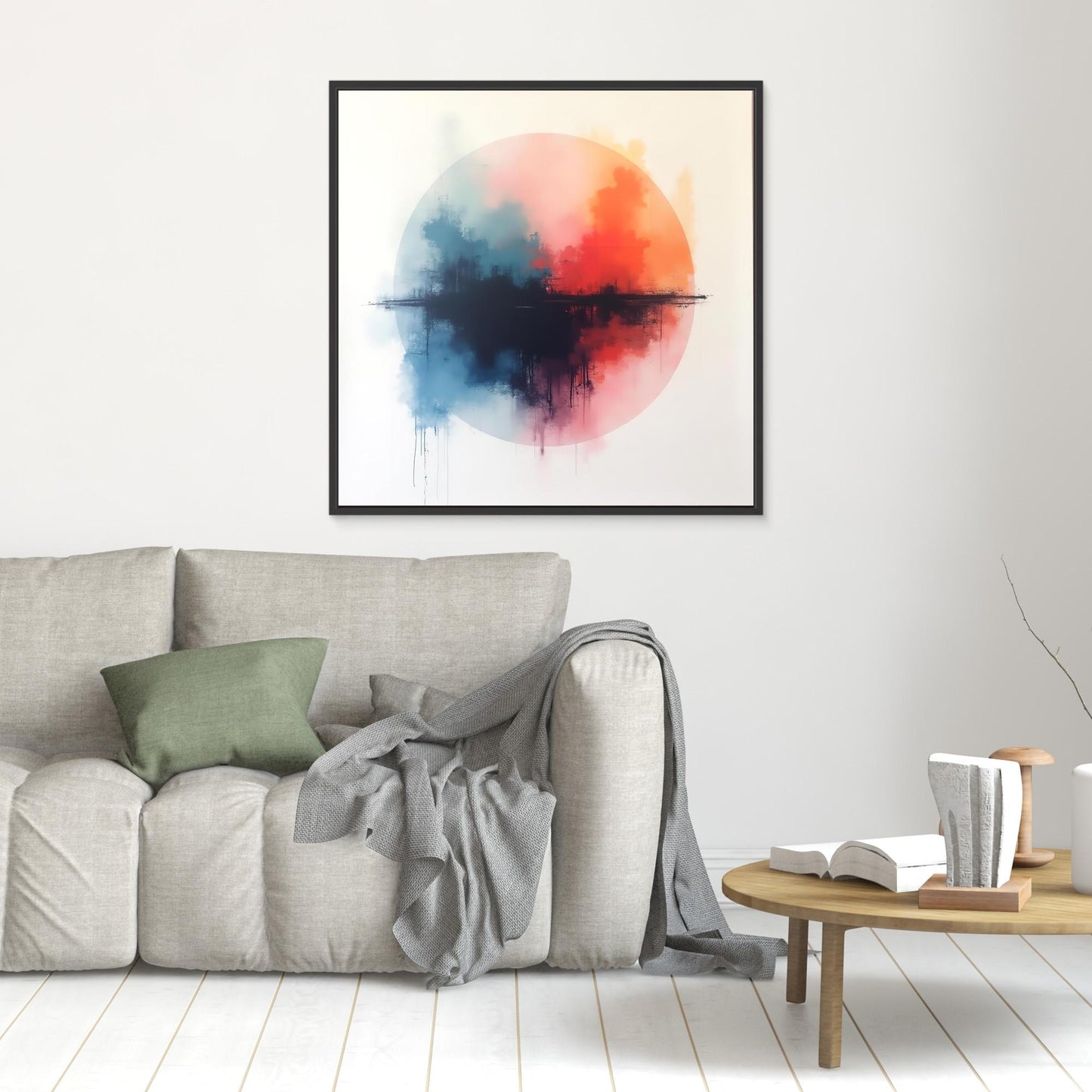 Horizon Halo - Contemporary Explorations Study in Abstract Minimalism Art Print