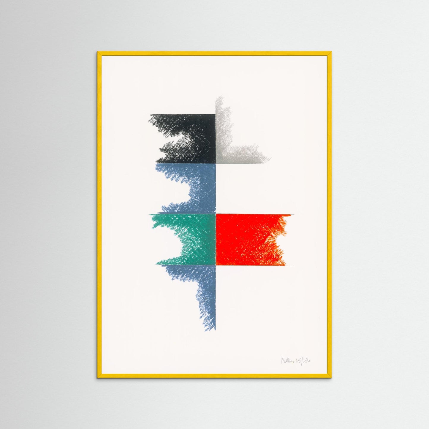 Chromatic Crossroads - Geometric Abstraction - Archival Giclée art print Ready for modern interiors
