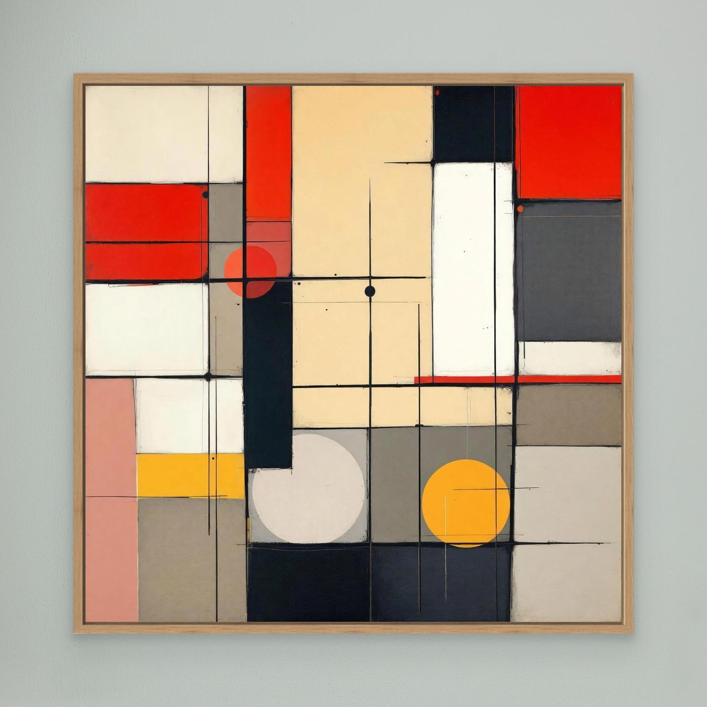 Metro Grid - Constructivist Geometry Art Print