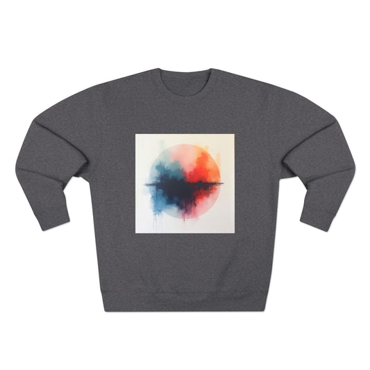 Casual Unisex Crewneck Sweatshirt, Art inspired, featuring a Colorful Abstract Design, Cozy & Stylish