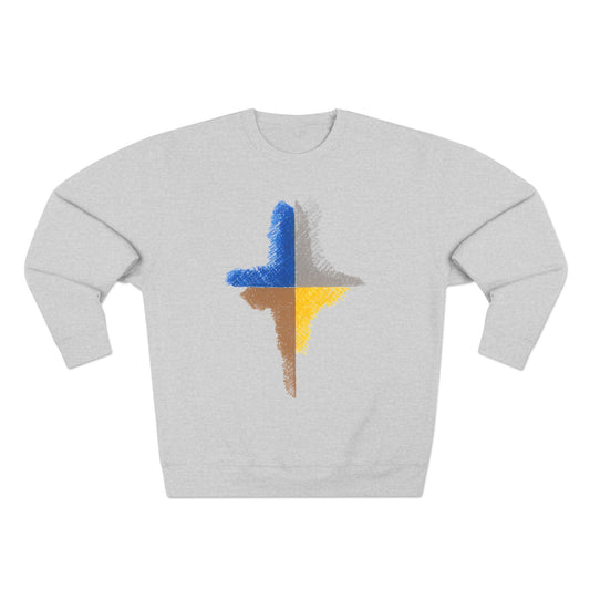 Trendy Unisex Crewneck Sweatshirt, Art inspired, featuring an Abstract Design, Fresh & Stylish