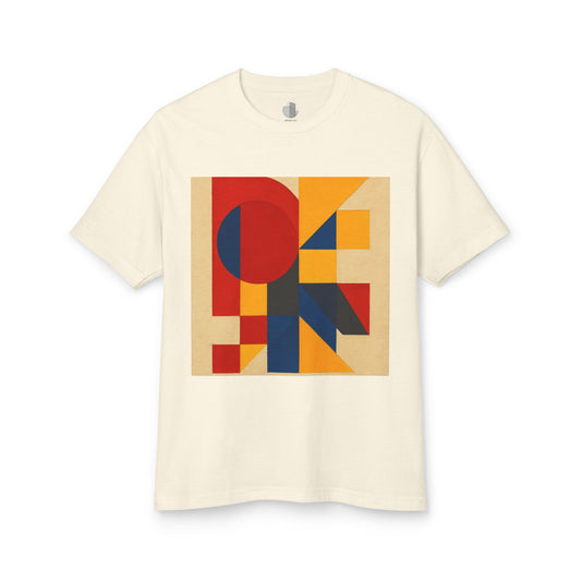 T-Shirt Abstract Art inspired, featuring a Primary Colors Design, Unisex Tee
