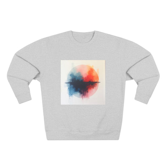 Casual Unisex Crewneck Sweatshirt, Art inspired, featuring a Colorful Abstract Design, Cozy & Stylish