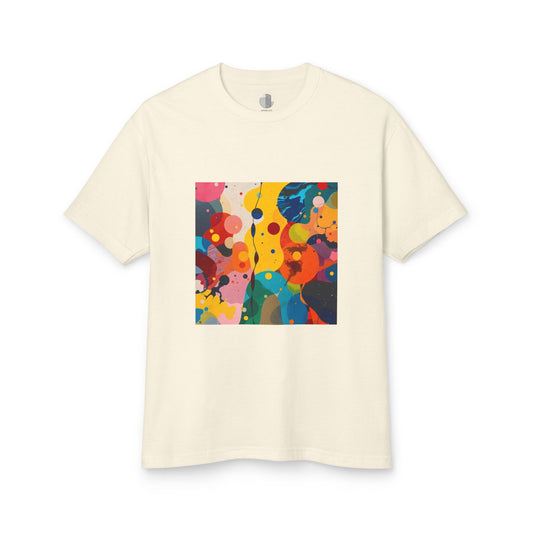 T-Shirt Abstract Art inspired, featuring a colorful expressionist Design, Unisex Tee
