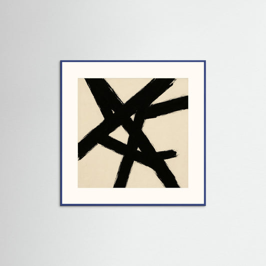 Intersecting Forces - Abstract Expressionism, Minimal Gestural Abstraction Art Print
