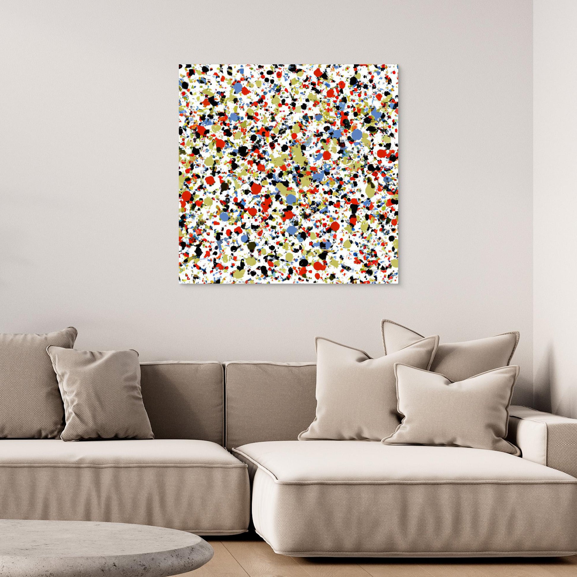 Kinetic Constellation - Action Drip Abstract Art Print