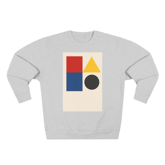 Fresh Unisex Crewneck Sweatshirt, Art inspired, featuring a Hard Edge Style Design. Cozy , Casual, Stylish & Trendy