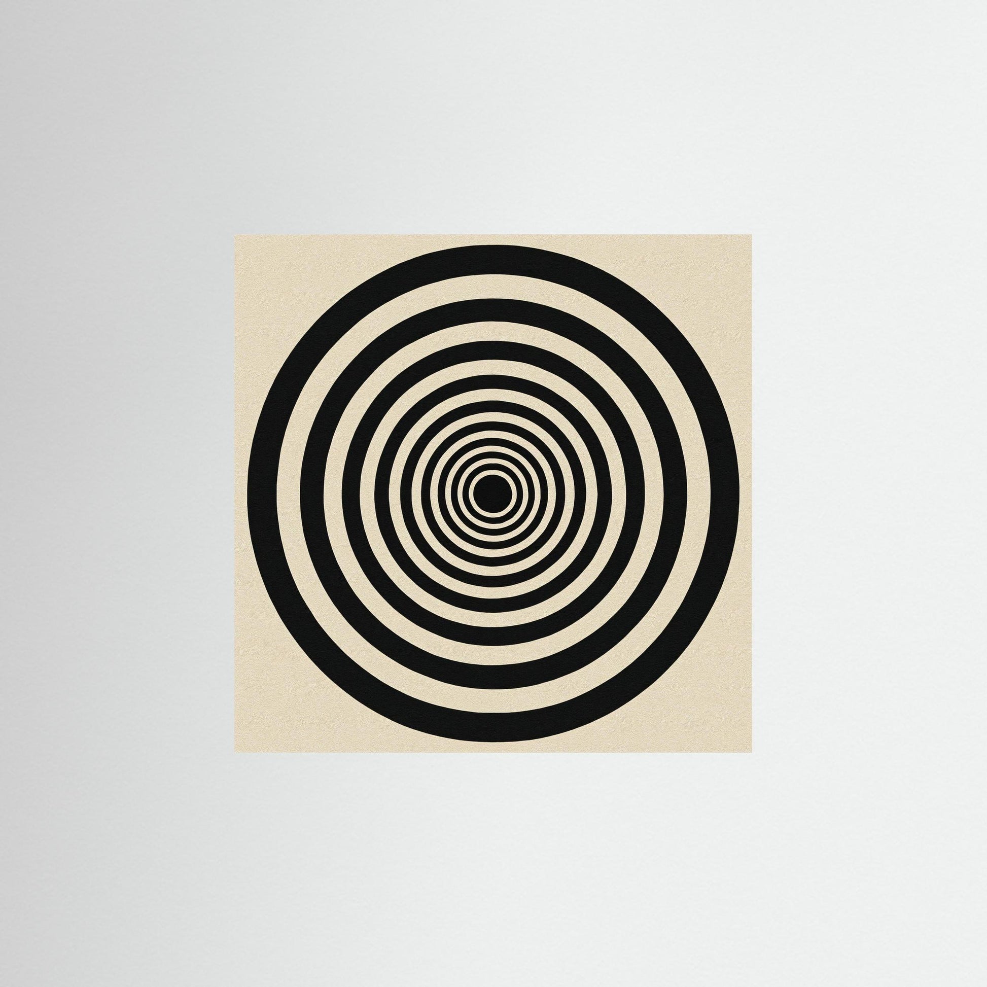 Hypnotic Echo - Op Art inspired Art Print with Concentric Rings