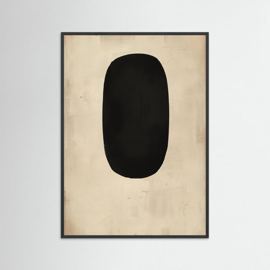 Obsidian Silence - Fine Art Print featuring a meditative exploration of form, stillness, and presence within emptiness