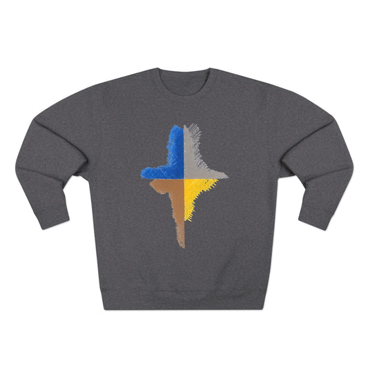 Trendy Unisex Crewneck Sweatshirt, Art inspired, featuring an Abstract Design, Fresh & Stylish