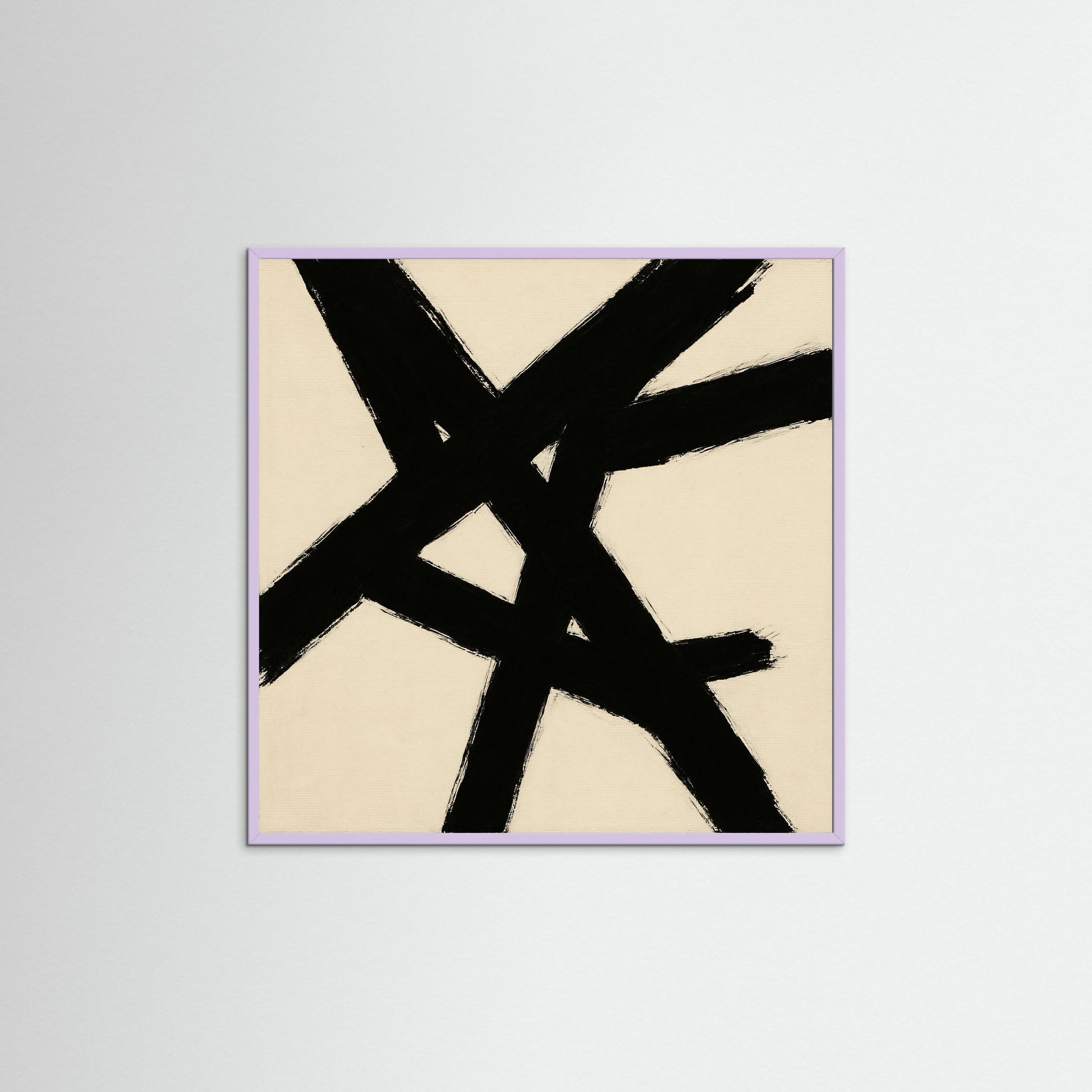 Intersecting Forces - Abstract Expressionism, Minimal Gestural Abstraction Art Print