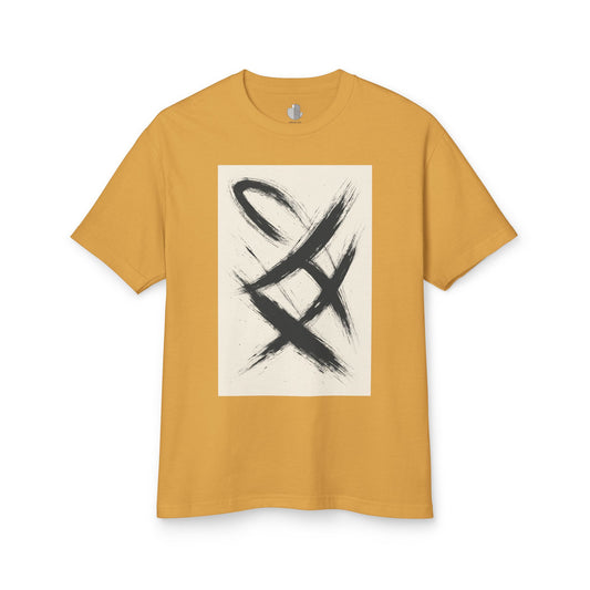T-Shirt Abstract Art Streetwear featuring an Action Painting Style Design, Unisex Tee
