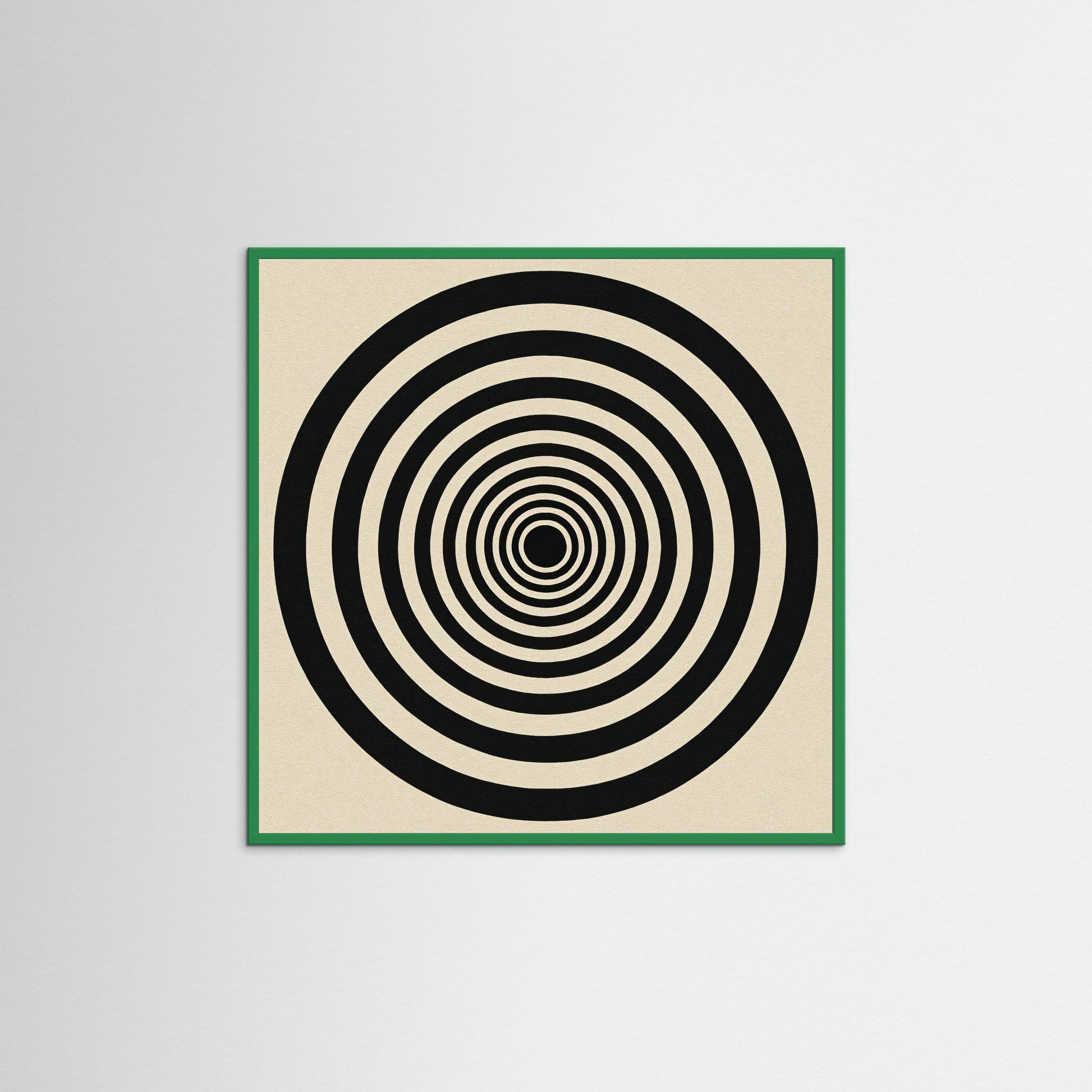 Hypnotic Echo - Op Art inspired Art Print with Concentric Rings