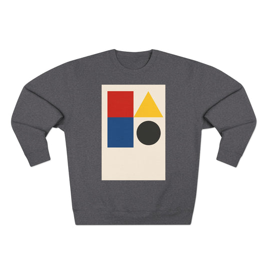 Fresh Unisex Crewneck Sweatshirt, Art inspired, featuring a Hard Edge Style Design. Cozy , Casual, Stylish & Trendy