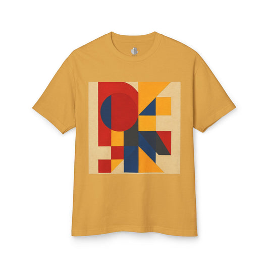 T-Shirt Abstract Art inspired, featuring a Primary Colors Design, Unisex Tee