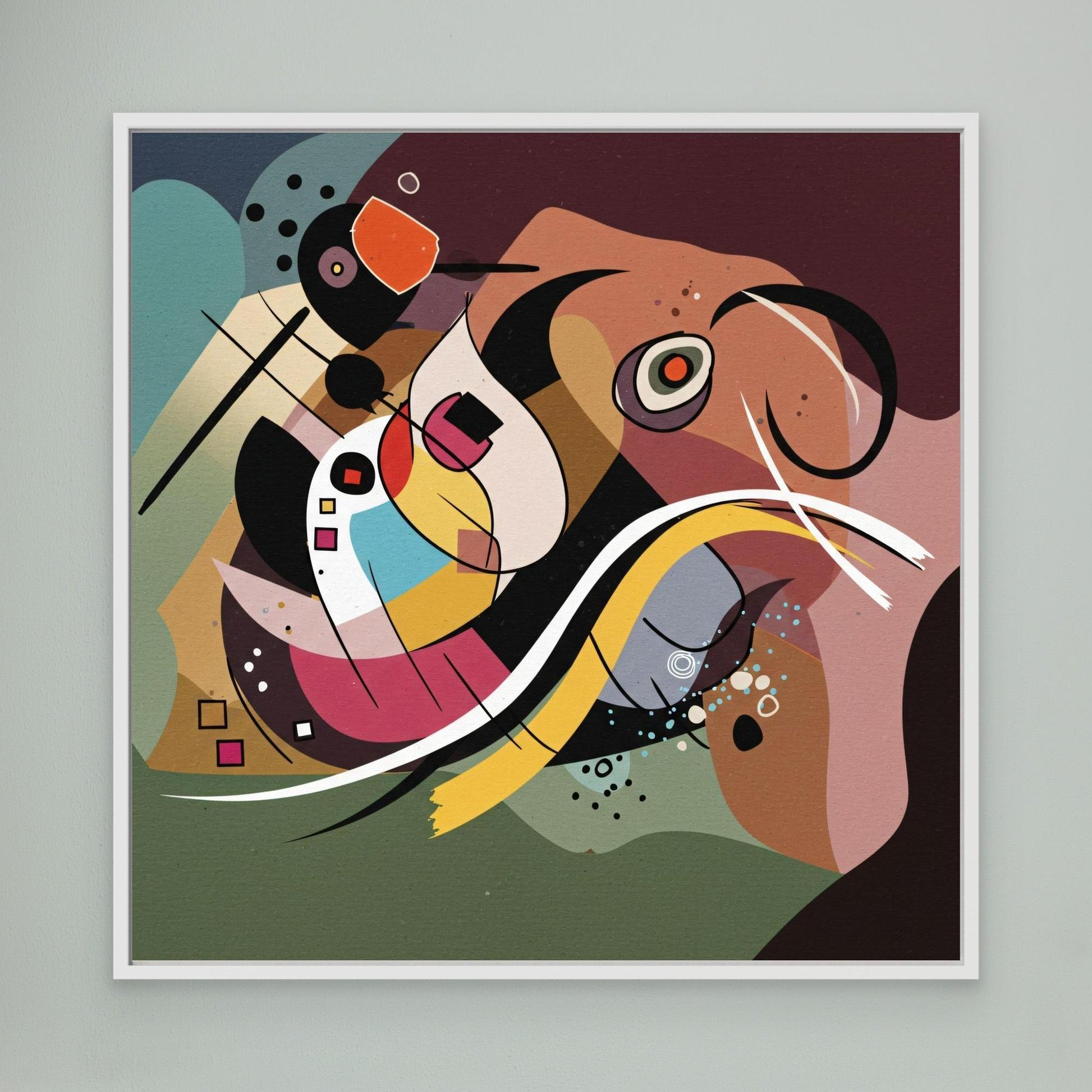 Playful Signals - Geometric Abstraction Mood with Bauhaus Flair