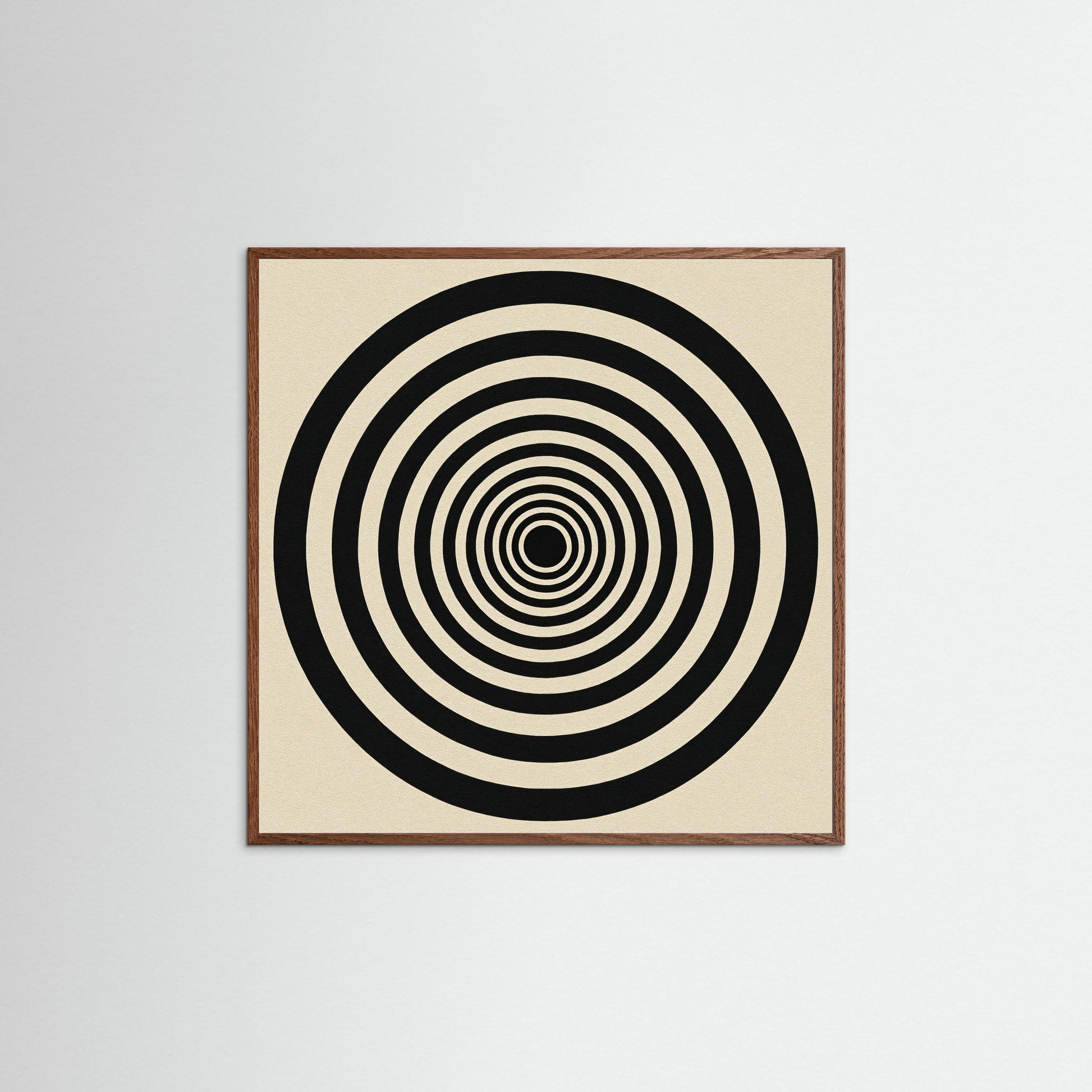 Hypnotic Echo - Op Art inspired Art Print with Concentric Rings