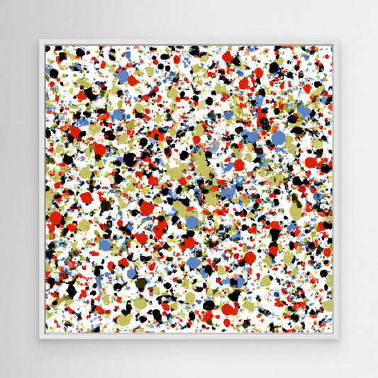 Kinetic Constellation - Action Drip Abstract Art Print