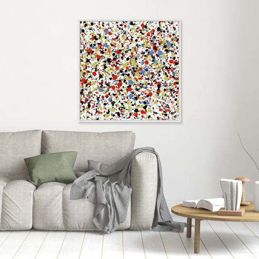 Kinetic Constellation - Action Drip Abstract Art Print