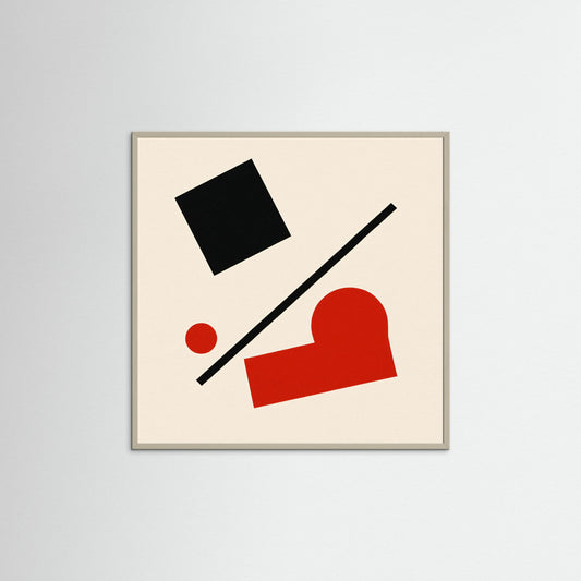 Diagonal Counterpoint - A Malevich inspired minimalistic art print