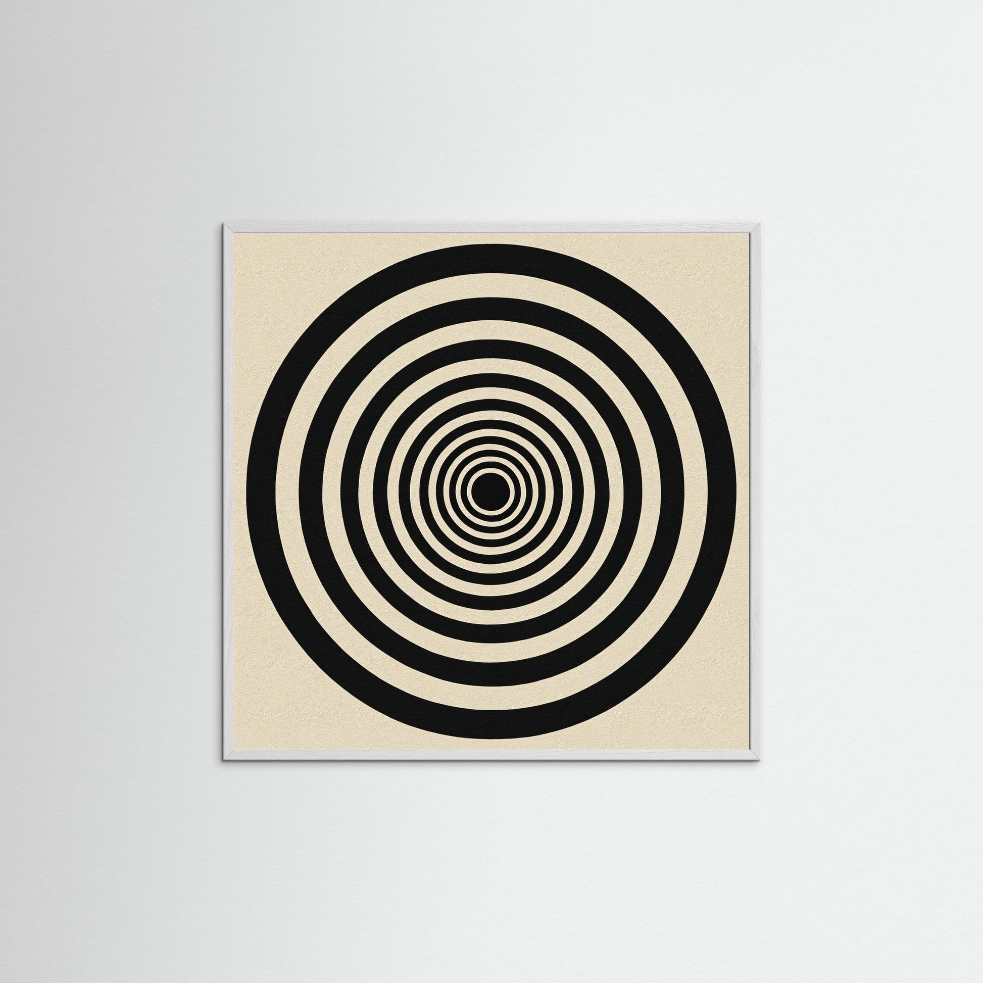Hypnotic Echo - Op Art inspired Art Print with Concentric Rings