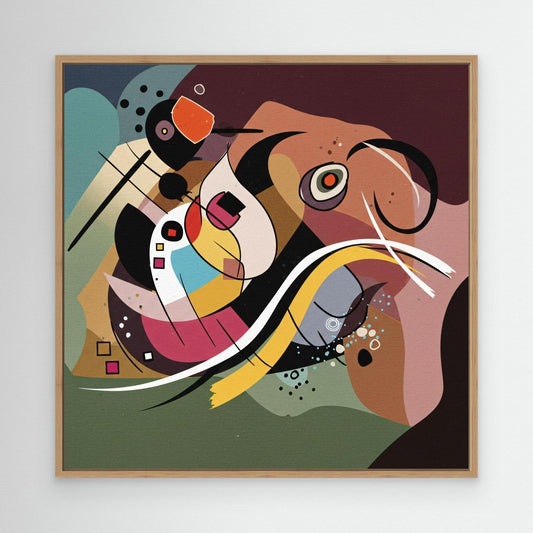 Playful Signals - Geometric Abstraction Mood with Bauhaus Flair