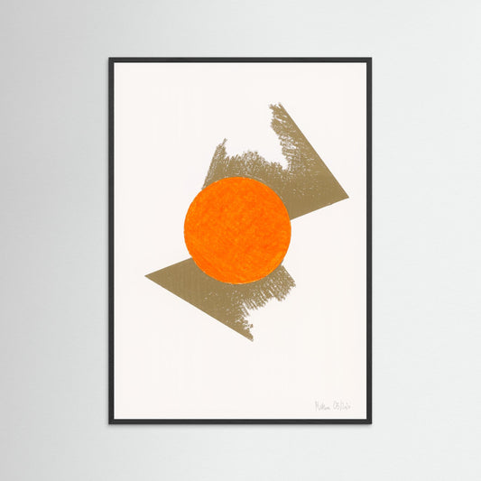 Sundance - Dynamic geometric abstraction art print exploring fragments motifs