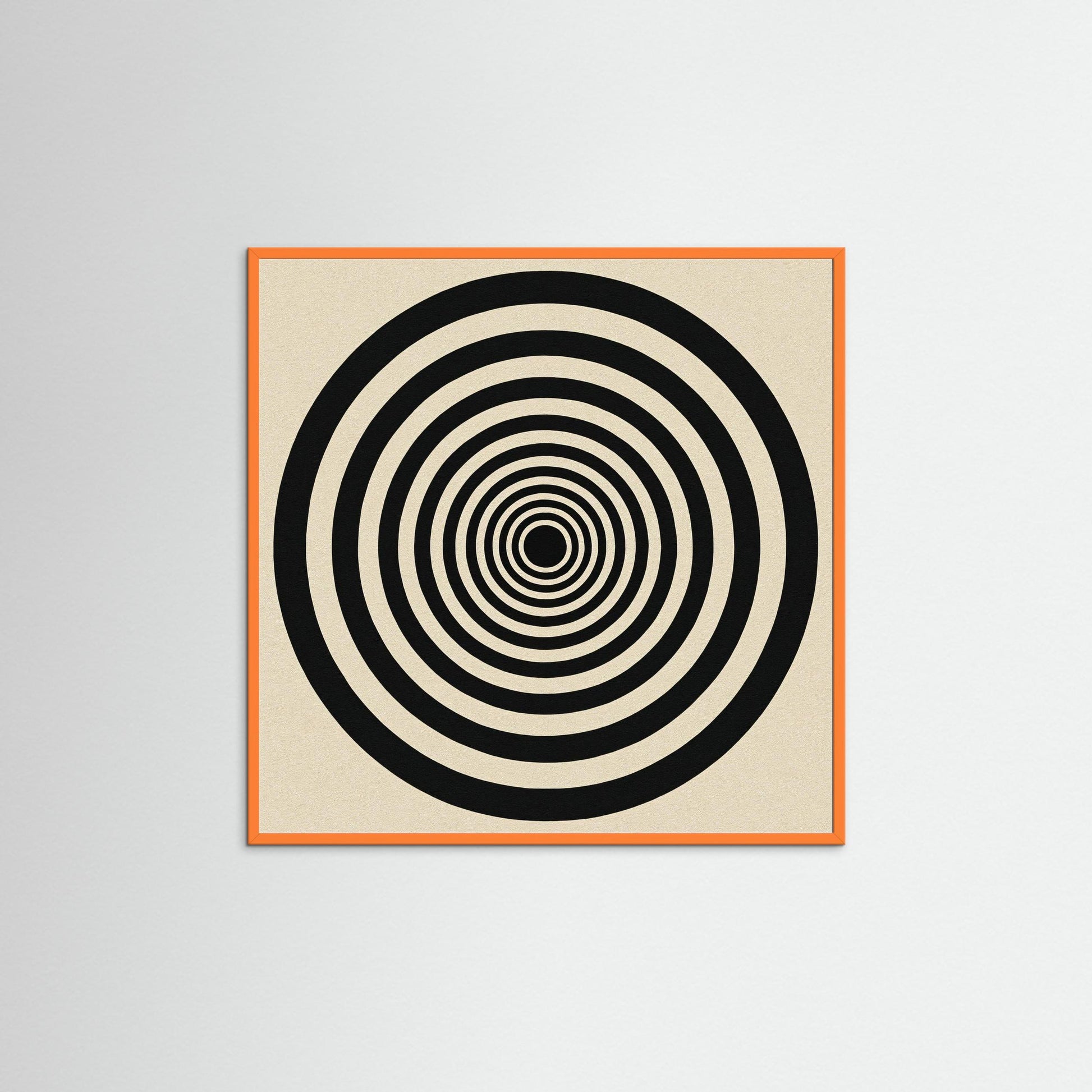Hypnotic Echo - Op Art inspired Art Print with Concentric Rings