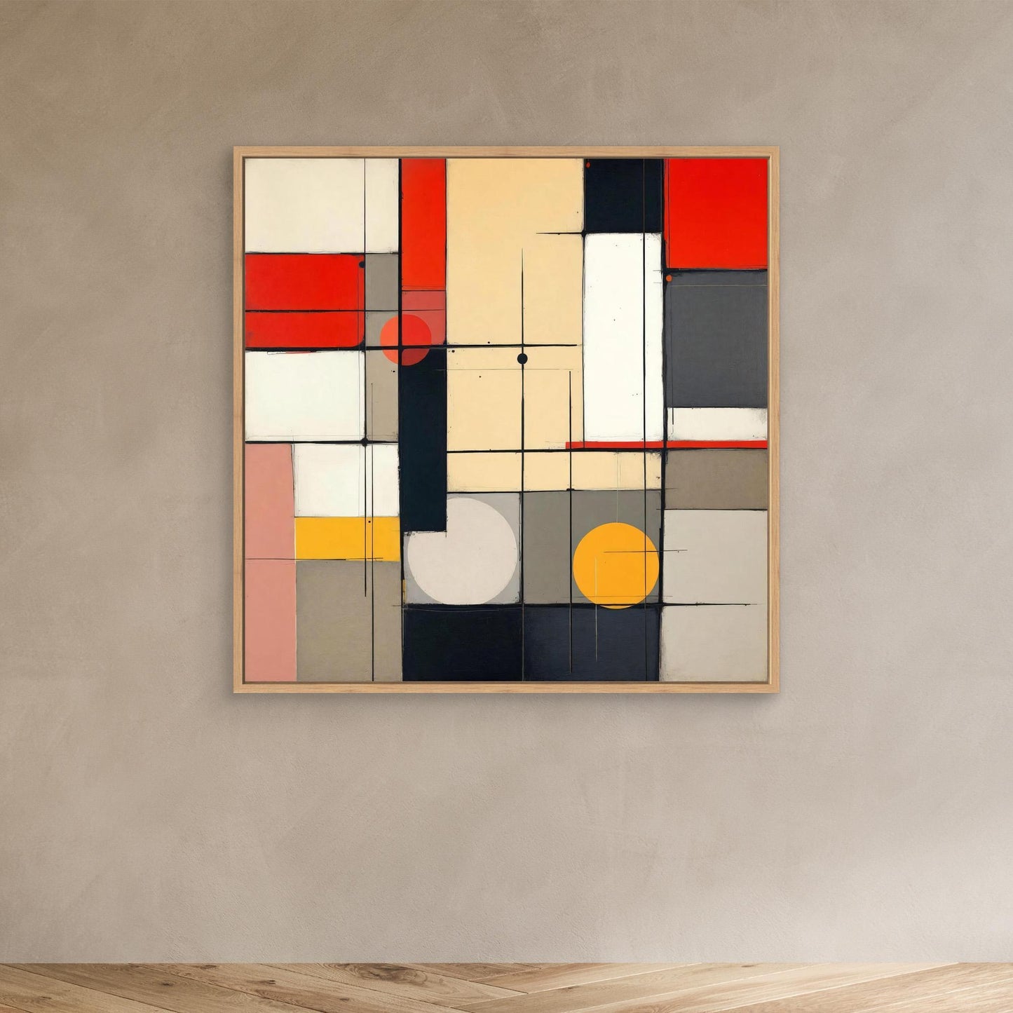 Metro Grid - Constructivist Geometry Art Print