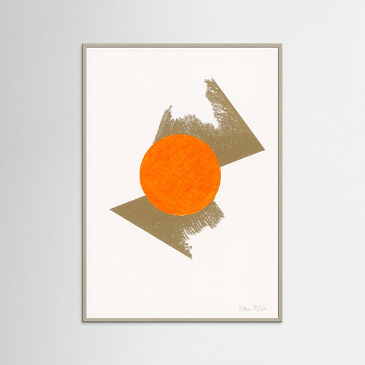 Sundance - Dynamic geometric abstraction art print exploring fragments motifs