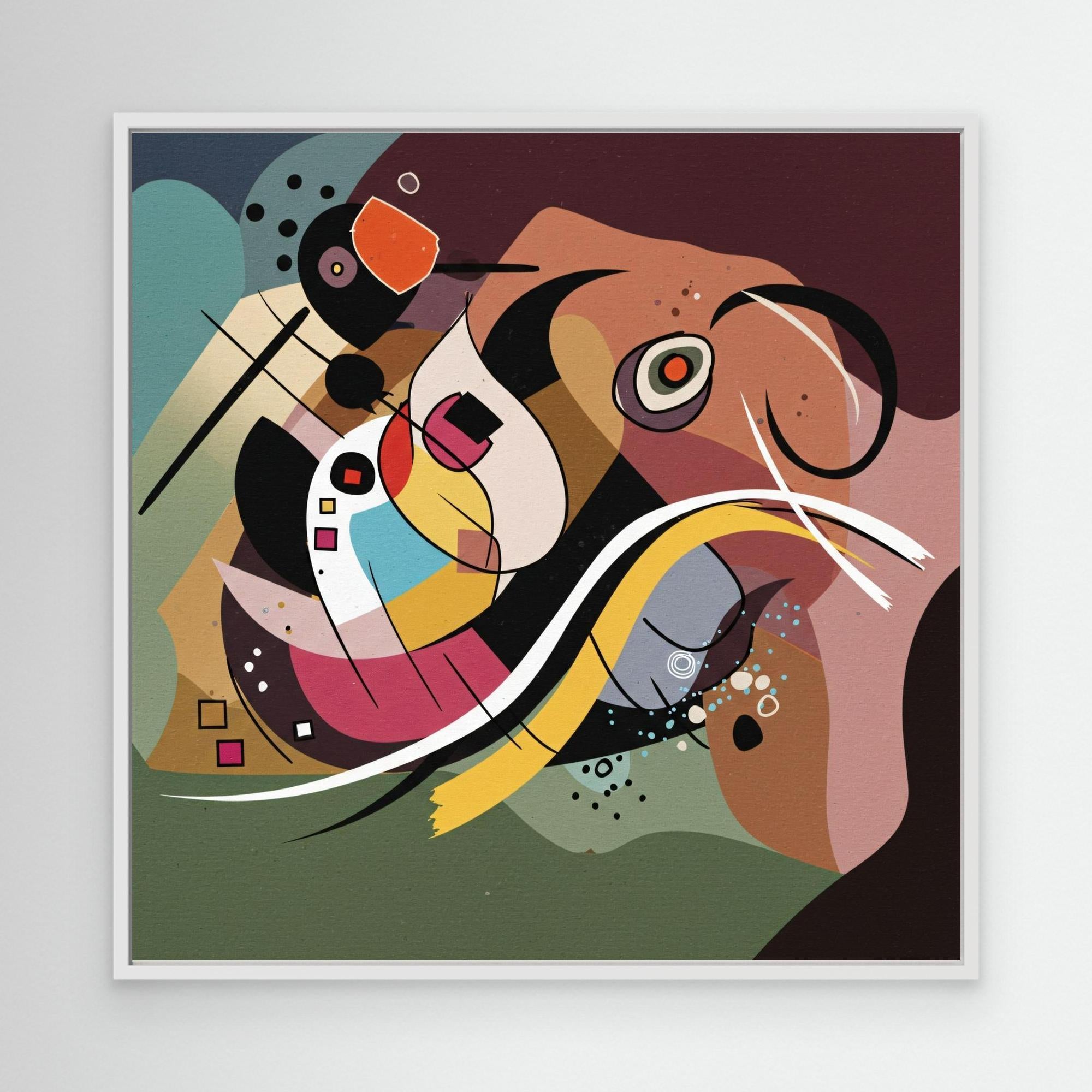 Playful Signals - Geometric Abstraction Mood with Bauhaus Flair