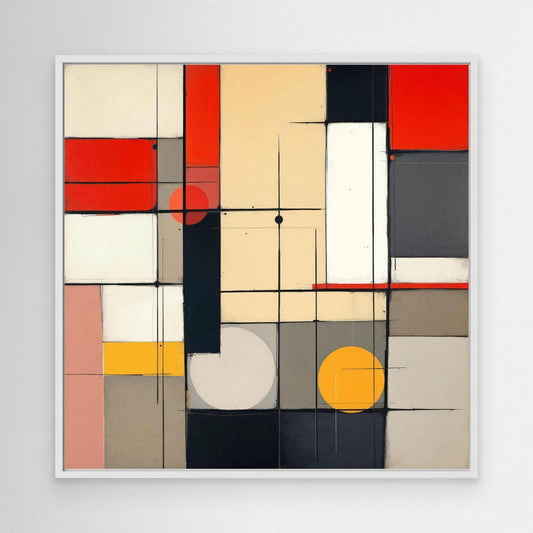 Metro Grid - Constructivist Geometry Art Print