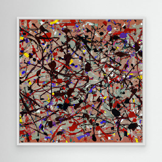 Ethereal Reflections - Action Painting Style Art Print