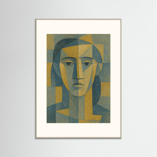 Facet Muse - A Cubist Portrait