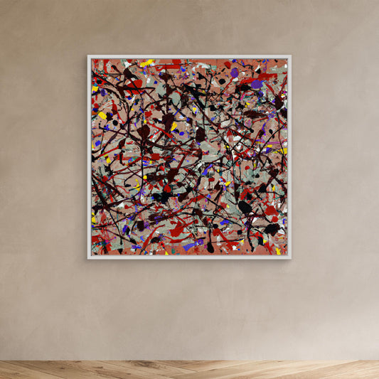 Ethereal Reflections - Action Painting Style Art Print