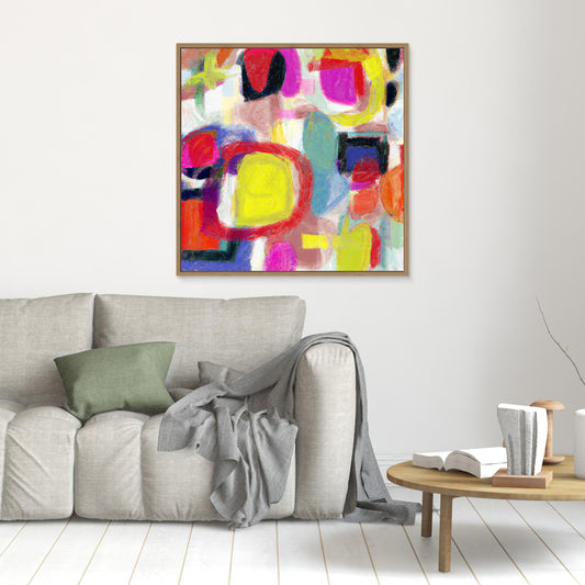 Vivid Chorus - Gestural Color Abstract Art Print