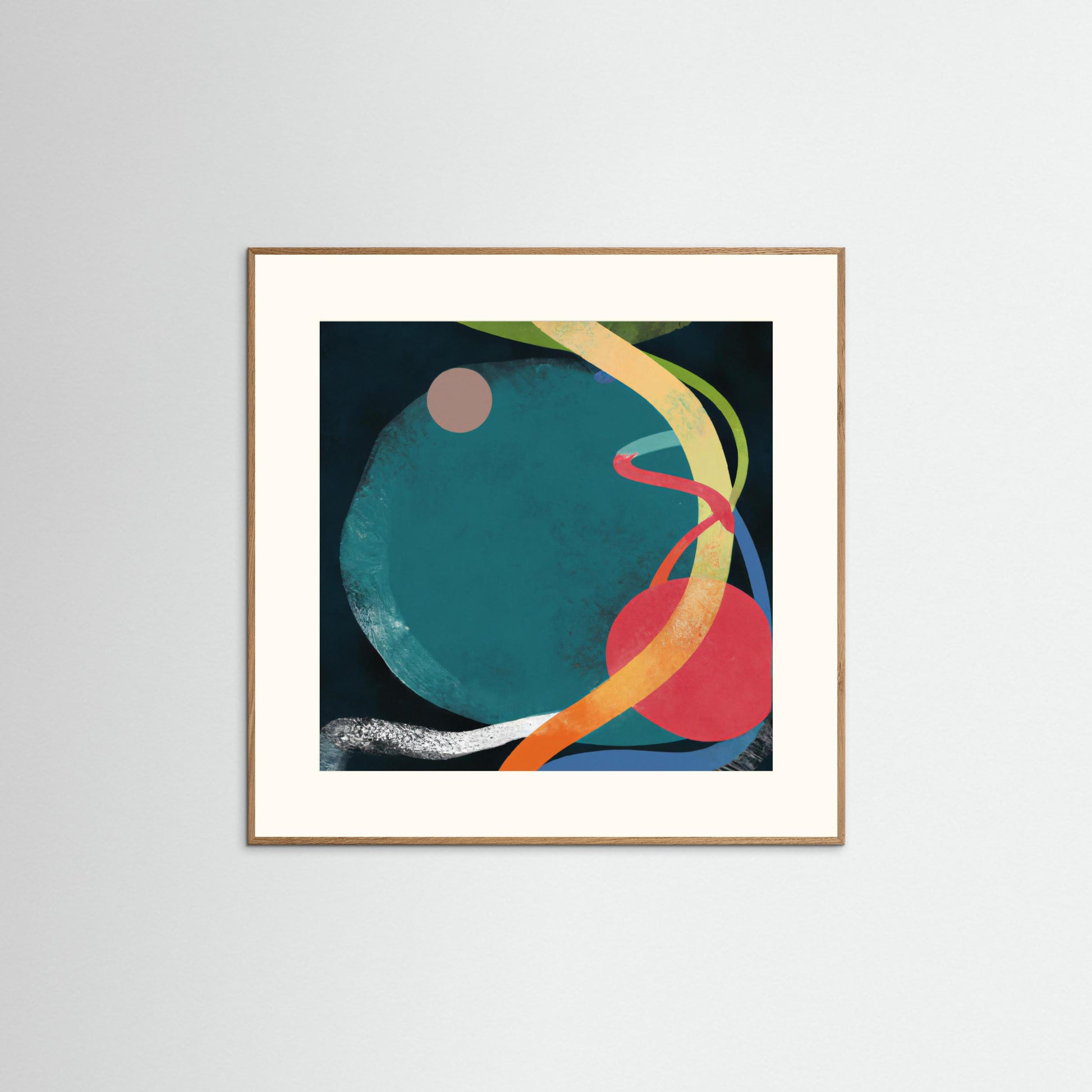 Cosmic Flares - General Study in Geometric Abstraction - Bold and Refined