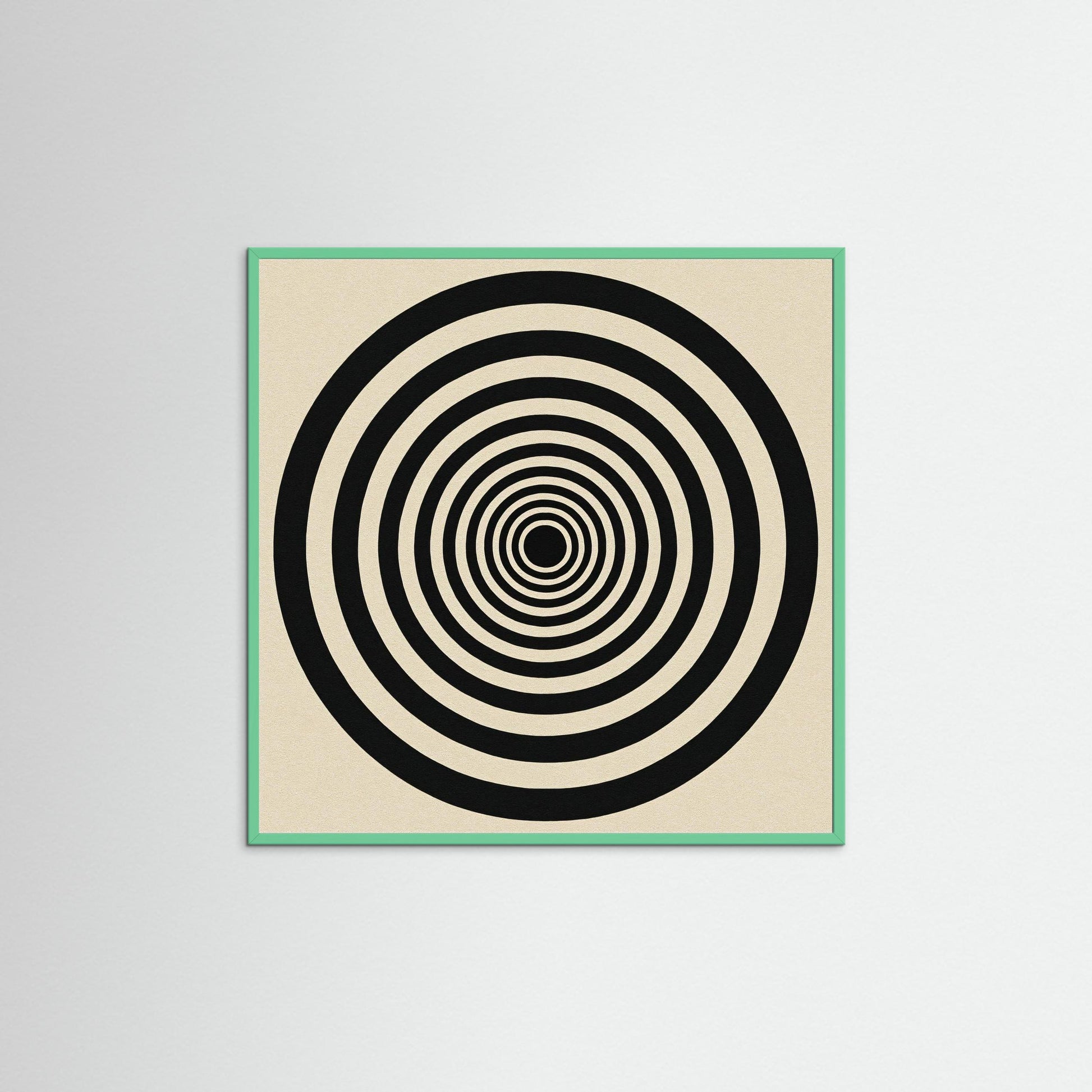 Hypnotic Echo - Op Art inspired Art Print with Concentric Rings