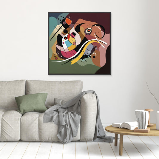 Playful Signals - Geometric Abstraction Mood with Bauhaus Flair