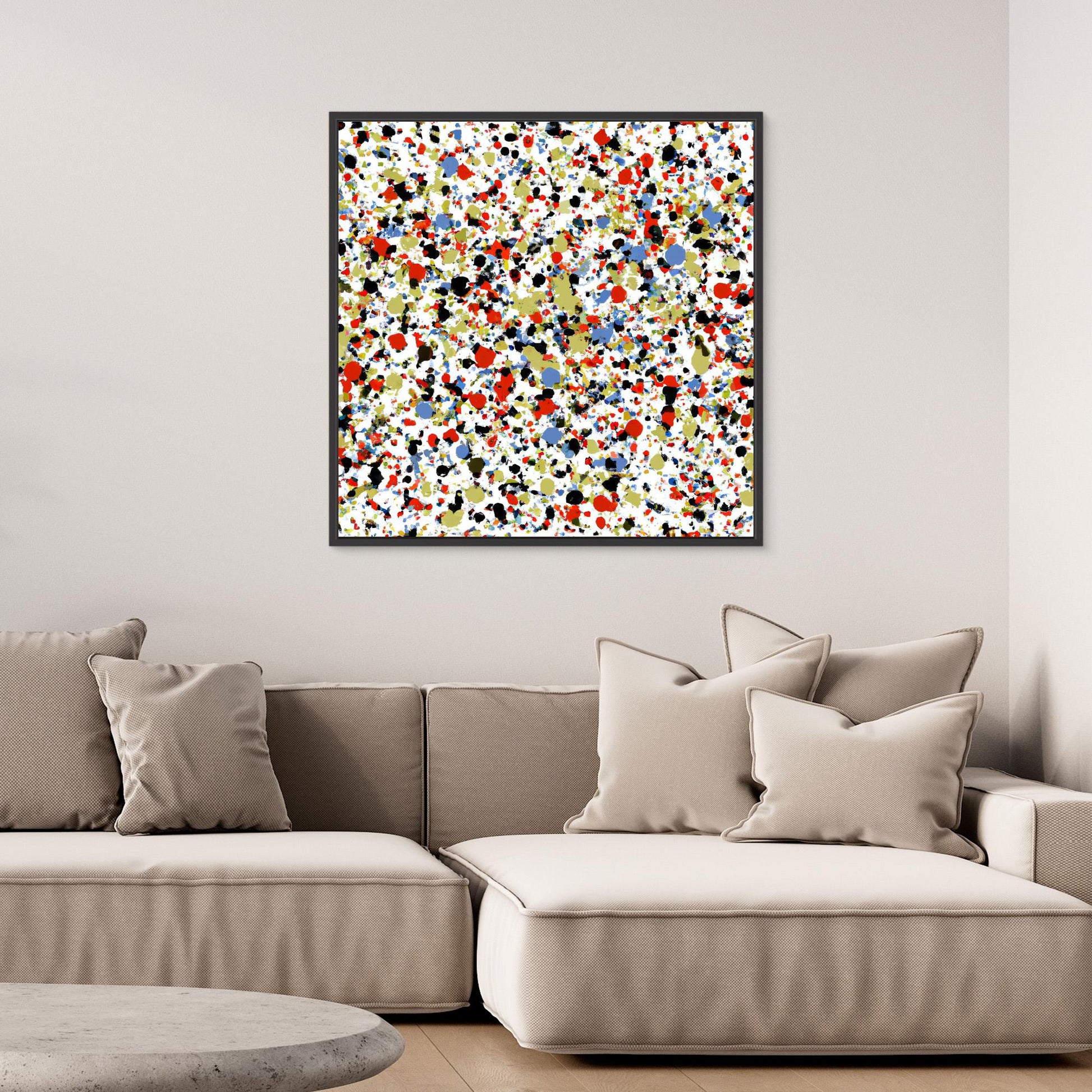 Kinetic Constellation - Action Drip Abstract Art Print