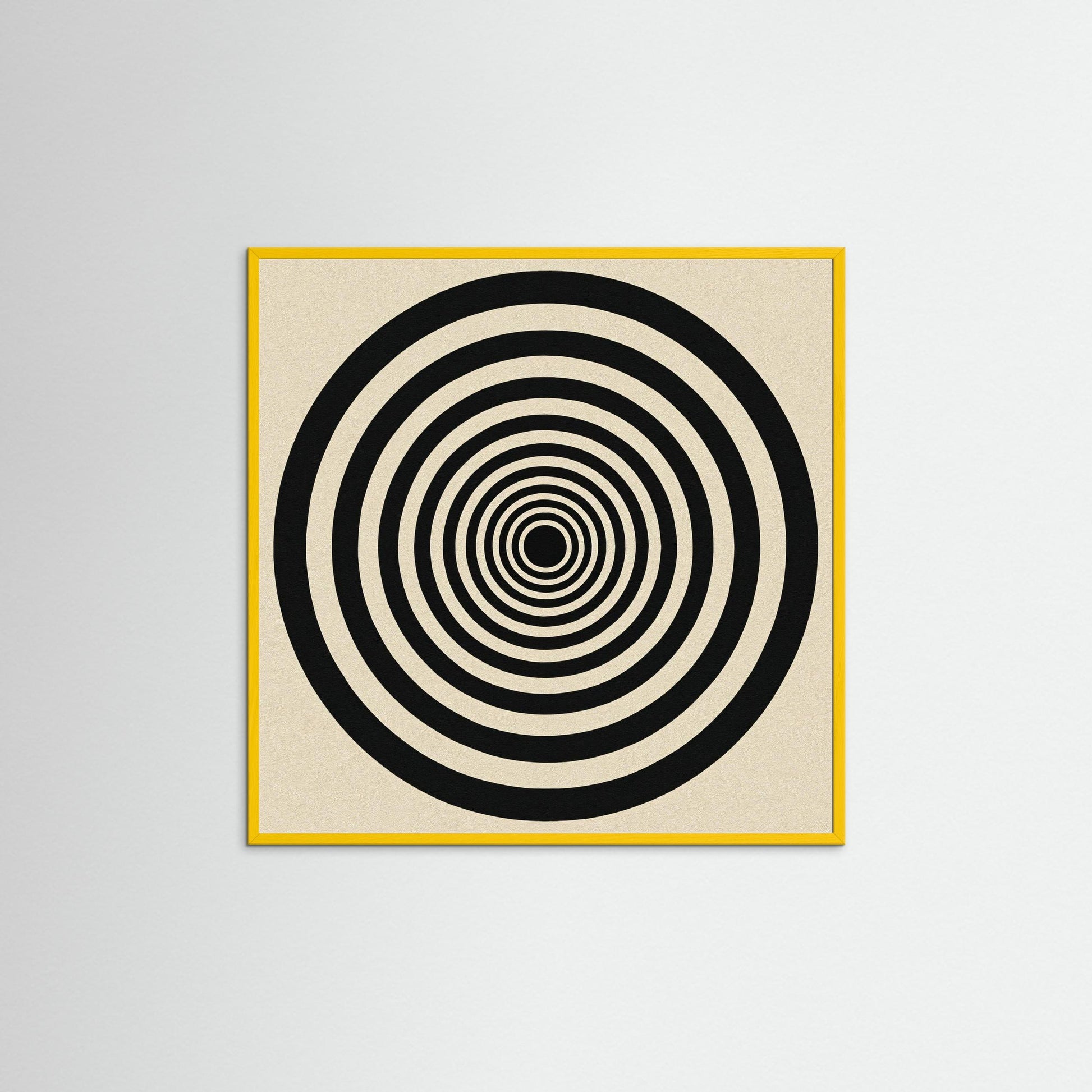 Hypnotic Echo - Op Art inspired Art Print with Concentric Rings