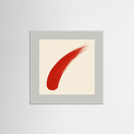 Red Gesture - The purity of minimalist abstraction