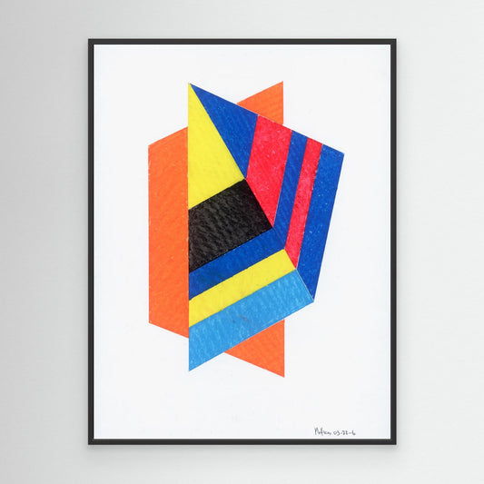 Prism Kite - Bauhaus Geometric Collage Art Print