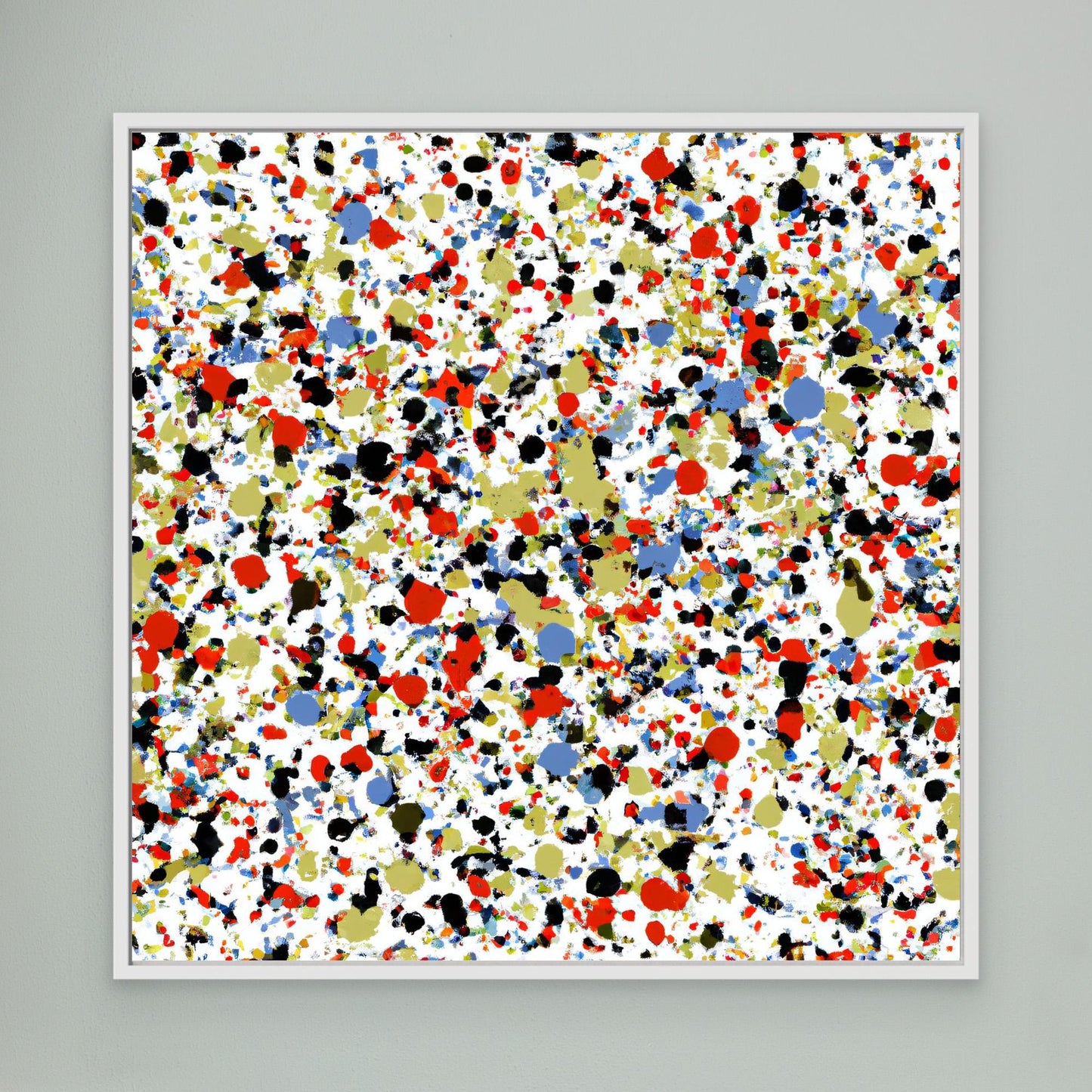 Kinetic Constellation - Action Drip Abstract Art Print